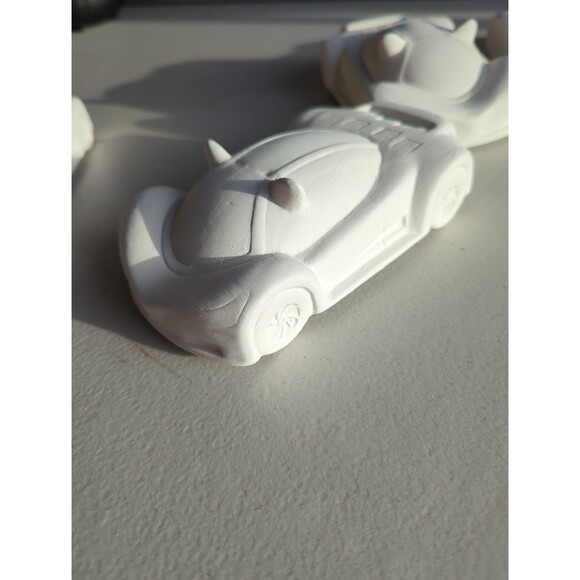 Lot of 4 Bisque Imports Ceramic, Ready to Paint Super Sports Car - Picture 4 of 6